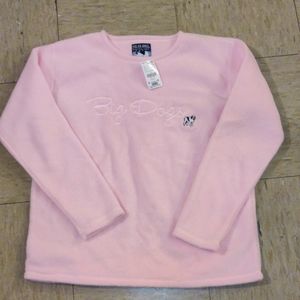 NWT Polar Dogs Pink Fleece Top